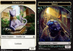 Insect Token (019) // Sacred Cat (010) Double-Sided Token